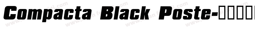 Compacta Black Poste字体转换